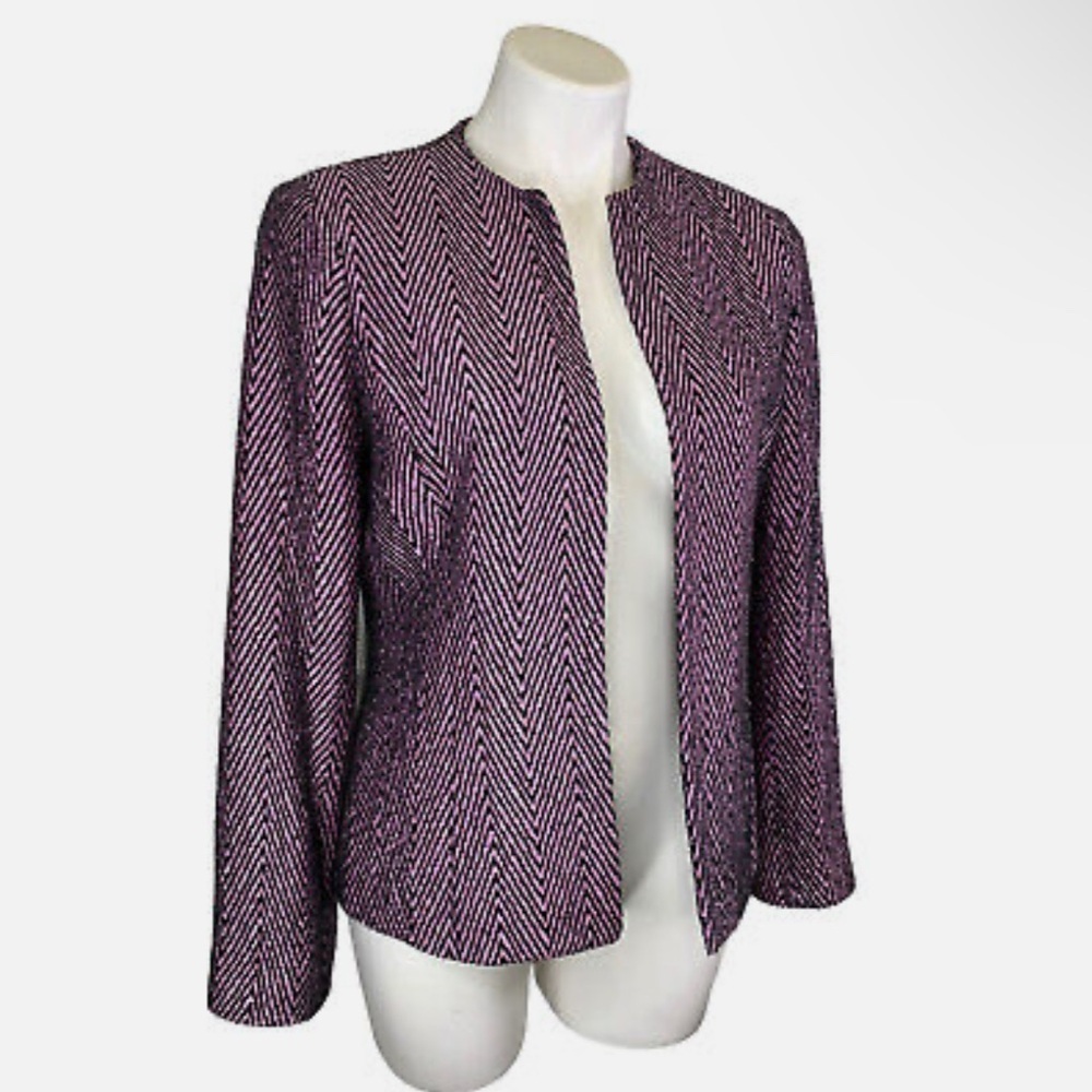 NWT Austin Reed Lilac Purple Textured Open Front Blazer 18W